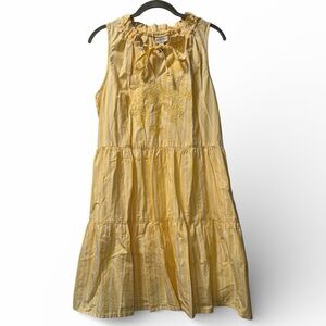 St. John's Bay Yellow Striped Casual Dress